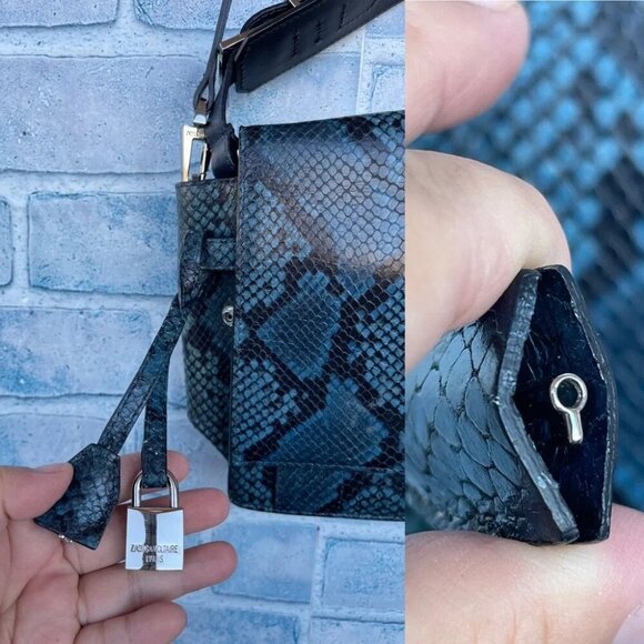ZADIG & VOLTAIRE Optimiste snake leather crossbody bag - Picture 14 of 16